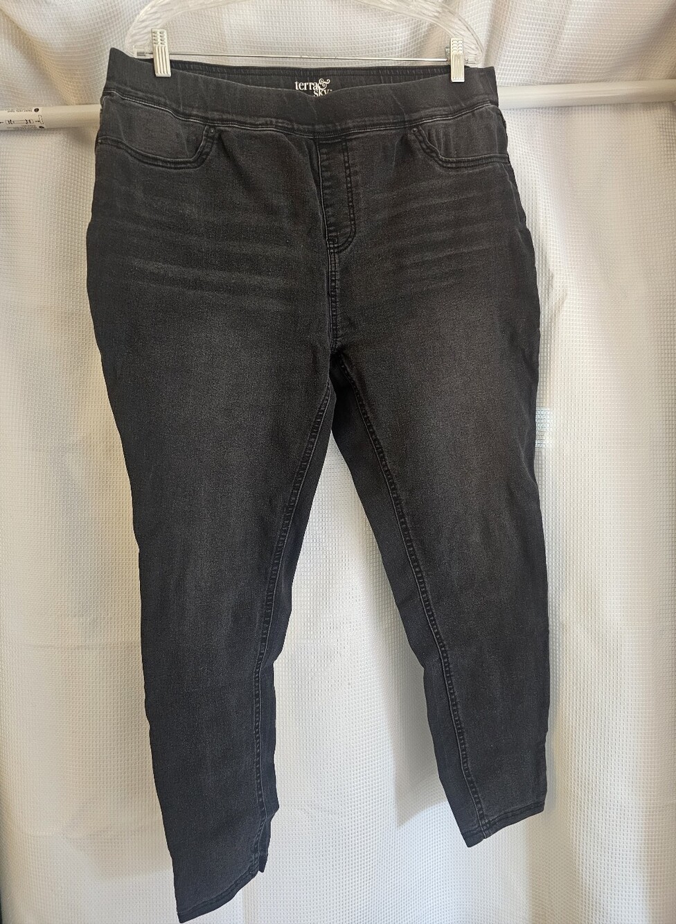 Terra & Sky Black Stretch Jeggings - Slim Fit